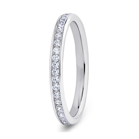 Platinum 0.20cts Diamond Wedding Ring