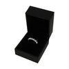 9ct White Gold 0.10ct Diamond and Sapphire Half Eternity Ring | H&H