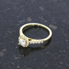 18ct Yellow Gold Brilliant Cut 0.50ct Diamond Halo Cluster Ring | H&H