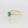 18ct Yellow Gold Pear Shape Emerald and Diamond Cluster Ring | H&H
