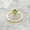 18ct Yellow Gold Pear Shape Emerald and Diamond Cluster Ring | H&H