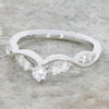 Platinum Diamond Set Wishbone Ring 0.33cts | H&H Family Jewellers