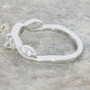 Platinum Diamond Set Wishbone Ring 0.33cts | H&H Family Jewellers