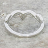 Platinum Diamond Set Wishbone Ring 0.33cts | H&H Family Jewellers