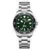 Rotary Seamatic Green Dial Automatic Mens Watch RGB05430/78