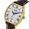 Rotary '1895' Tonneau Automatic Brown Leather Strap Mens Watch RGS10060/01