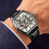 Rotary Greenwich Tonneau Automatic Leather Strap Mens Watch RGS10109/06