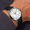Rotary Heritage GMT Black Leather Strap Mens Watch RGS10113/01