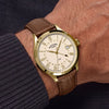 Rotary Heritage GMT Brown Leather Strap Mens Watch RGS10114/03