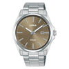 Lorus Classic Bronze Sunray Dial Stainless Steel Mens Watch RH951SX9
