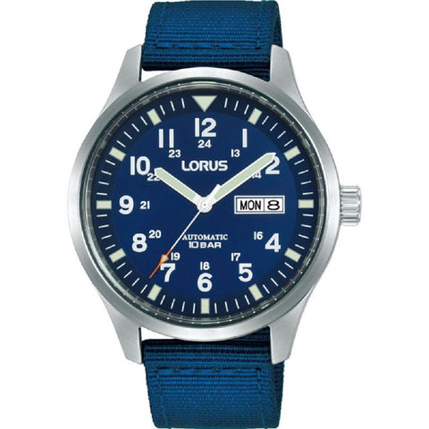 Lorus Blue Strap Automatic Mens Watch RL409BX9