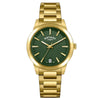 Rotary Heritage Green Dial Gold Tone Bracelet Ladies Watch RLB10016/24