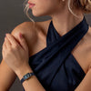 Rotary Solitaire Blue Mother Of Pearl Dial Ladies Dress Watch RLS10077/92/D