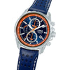 Lorus Chronograph Blue Leather Strap Mens Watch RM379JX9