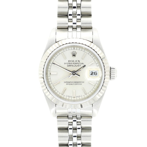 Pre Owned Rolex Oyster Perpetual Datejust 26 Ladies Watch 69174 RW0436 Papers (1989)