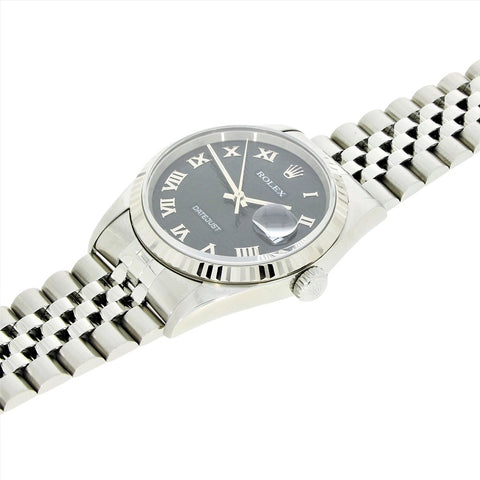 Pre Owned Rolex Oyster Perpetual Datejust 36 Jubilee Mens Watch 16234 Papers RW0485 (1987)