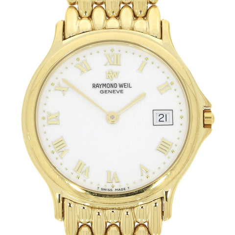 Pre Owned Raymond Weil Chorus Gold Plated Unisex Quartz Watch 5568 | H&H