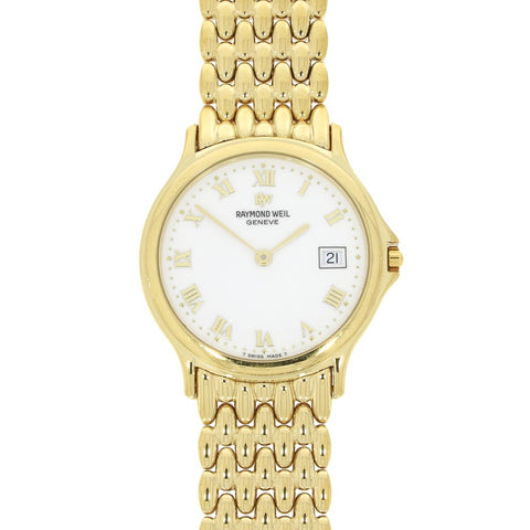 Pre Owned Raymond Weil Chorus Gold Plated Unisex Quartz Watch 5568 | H&H