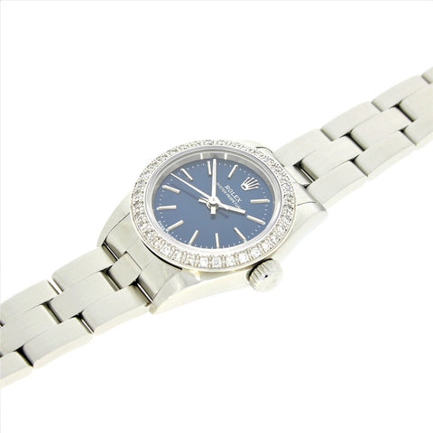Pre Owned Rolex Oyster Perpetual Diamond Set Ladies Watch 67180 RW0490 (1997)
