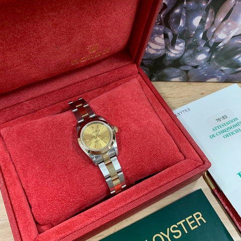 Rolex Lady Oyster Perpetual Bi Metal Watch 76183 RW0509 (2003) | H&H