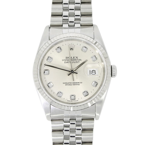 Pre Owned Rolex Oyster Perpetual Datejust 36 Mens Watch 16234 Papers RW0518 (2001)