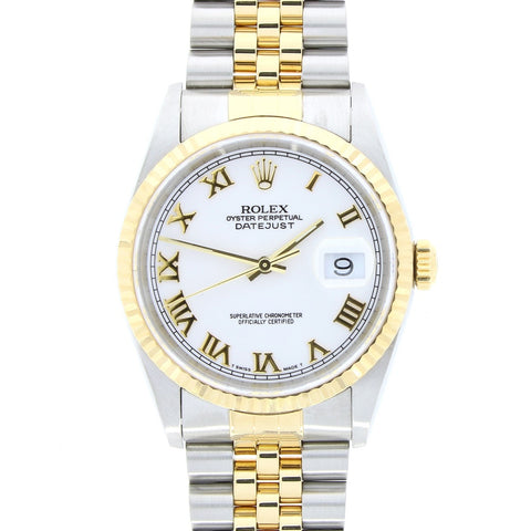 Rolex Oyster Perpetual Datejust 36 Bi Metal Mens Watch 16233 (2000) | H&H