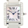 Cartier Tank Francaise Ladies Watch Diamond Case W51008Q3 Pre Owned | H&H
