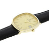 Mappin & Webb 9ct Gold Leather Strap Mens Quartz Watch Pre Owned | H&H