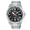 Lorus Solar Black Dial Stainless Steel Mens Watch RX367AX9