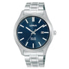 Lorus Solar Blue Dial Stainless Steel Mens Watch RX389AX9