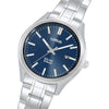 Lorus Solar Blue Dial Stainless Steel Mens Watch RX389AX9