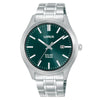 Lorus Solar Green Dial Stainless Steel Mens Watch RX391AX9