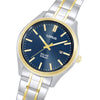 Lorus Solar Blue Dial two Tone Stainless Steel Mens Watch RX392AX9