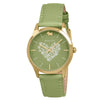 Radley Floral Heart Dial Apple Green Leather Strap Ladies Watch RY22026A