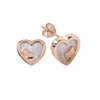 Radley Rose Gold Plated Mother of Pearl Heart Stud Earrings RYJ1066