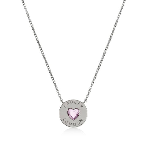 Radley Love Heart Sterling Silver Ladies Necklace RYJ2133