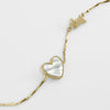 Radley Sterling Silver Mother Of Pearl Heart & Jumping Dog Bracelet RYJ3372