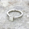 Palladium 1.05cts Solitaire Ring Princess Cut Diamond | H&H