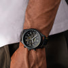 Sekonda Pilot Naivigator Dual Time Leather Strap Mens Watch Black 30112 | H&H