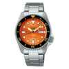Seiko 5 Sports SKX Midi Orange Stainless Steel Mens Watch SRPK35K1