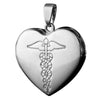 Infomedic Stainless Steel Heart Medical ID Pendant SSHEART