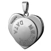 Infomedic Stainless Steel Heart Medical ID Pendant SSHEART