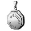 Infomedic Stainless Steel Octagon Medical ID Pendant SSOCTAGON
