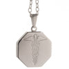 Infomedic Stainless Steel Octagon Medical ID Pendant SSOCTAGON