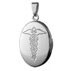 Infomedic Stainless Steel Oval Medical ID Pendant SSOVAL