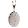 Infomedic Stainless Steel Oval Medical ID Pendant SSOVAL