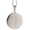 Infomedic Stainless Steel Round Medical ID Pendant SSROUND