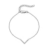 Hot Diamonds Silver Whisper Sterling Silver CZ 'V' Bracelet SWB071