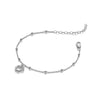 Hot Diamonds Silver Whisper Sterling Silver CZ Interlinked Heart Bracelet SWB072