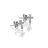 Hot Diamonds Silver Whisper Sterling Silver Cross Earrings SWE017